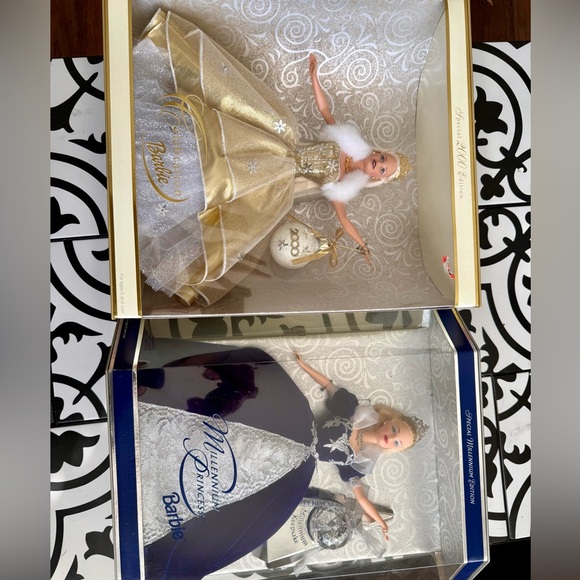 Barbie Gold and Navy Formal Dress Set